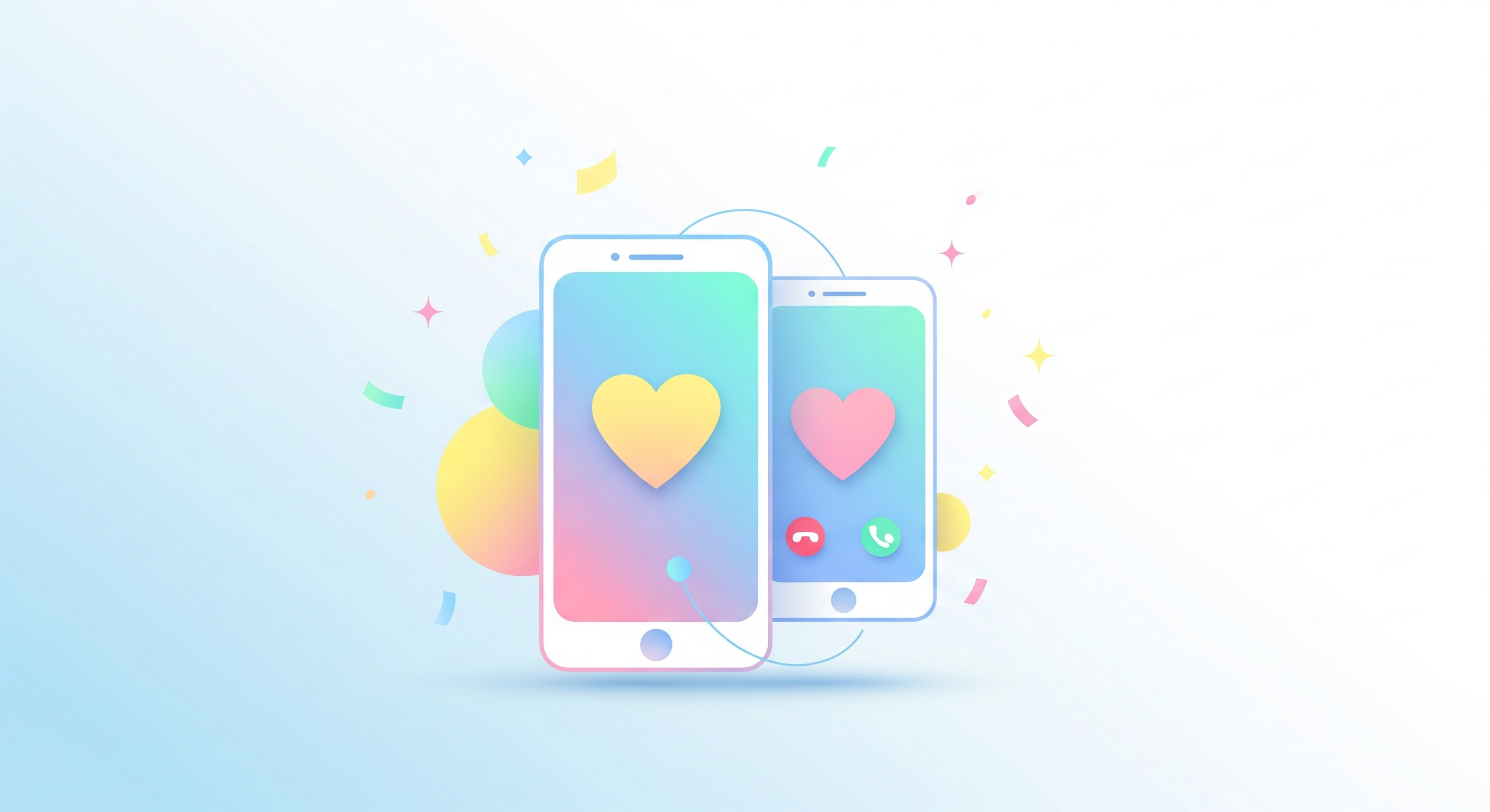 Long-distance couple video calling