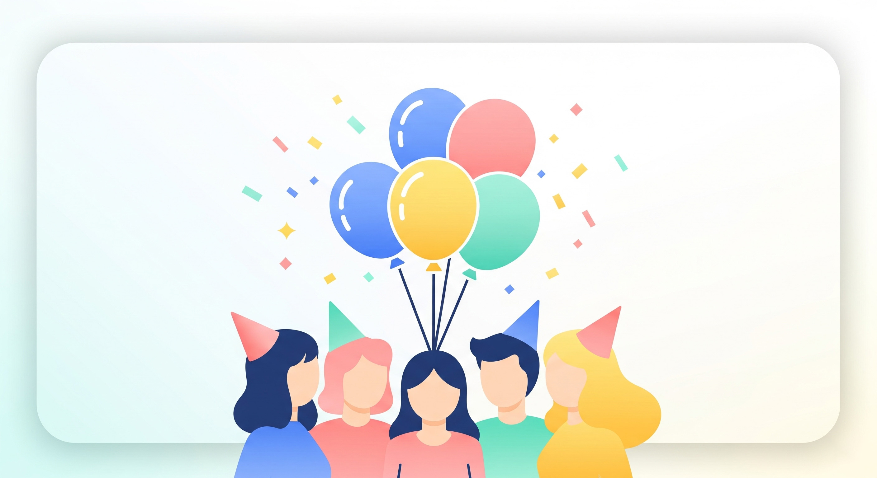 Friends celebrating birthday together