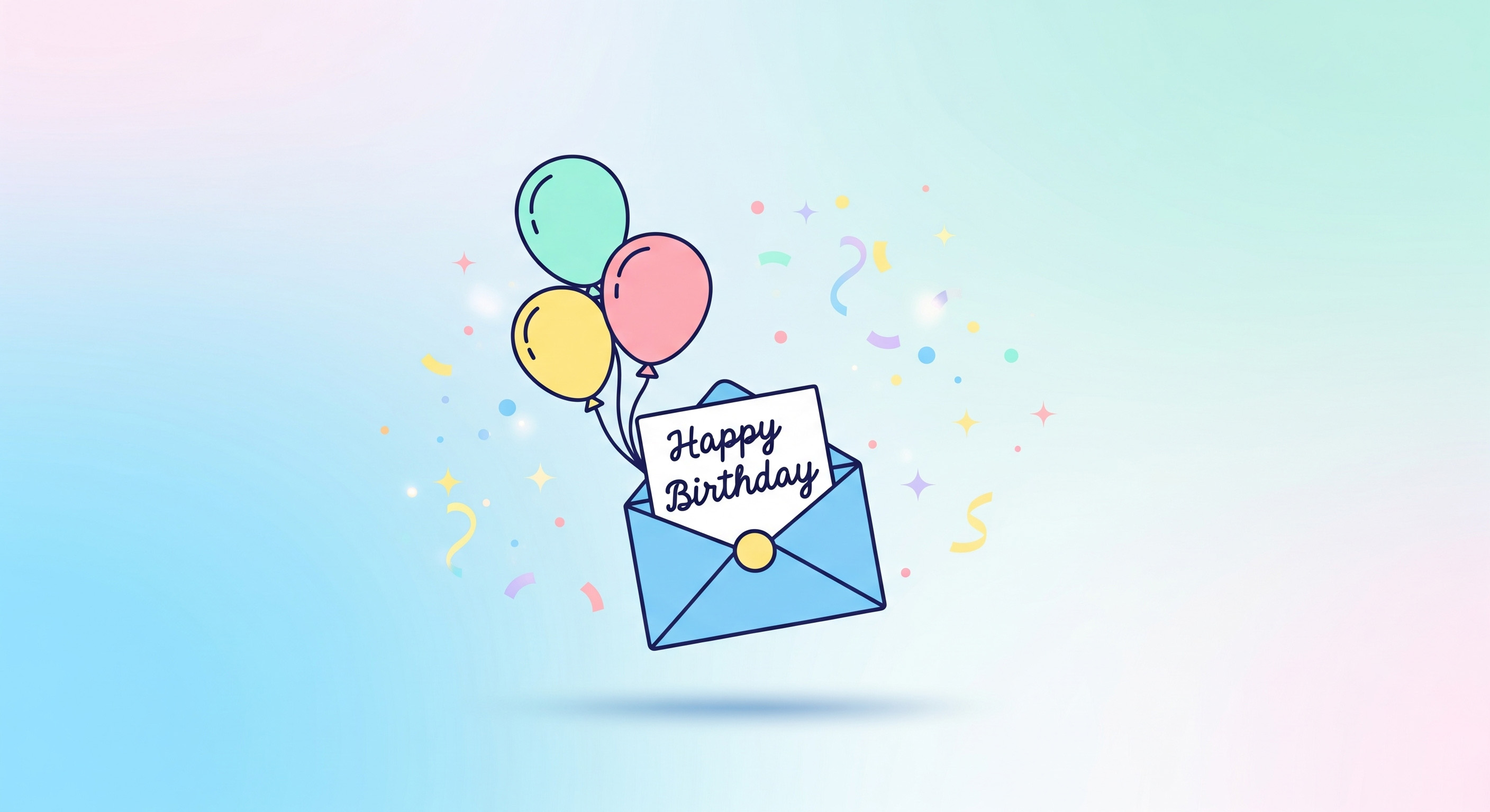 Handwritten birthday card